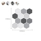 Mosaic Tile Wallpaper PVC Waterproof Peel & Stick Mosaic Tile with Hexagonal Shape Clearhalo 'Flooring 'Home Improvement' 'home_improvement' 'home_improvement_peel_stick_blacksplash' 'Peel & Stick Backsplash Tile' 'peel_stick_blacksplash' 'Walls & Ceilings' Walls and Ceiling' 1200x1200_cffbc440-83b9-4356-af6a-c56497a2ae15