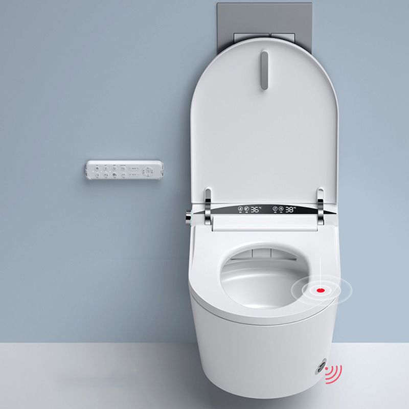Smart Toilet White Elongated Rust Resistant Ceramic Foot Sensor Flush Toilet with Tank Clearhalo 'Bathroom Remodel & Bathroom Fixtures' 'Bidets' 'Home Improvement' 'home_improvement' 'home_improvement_bidets' 'Toilets & Bidets' 1200x1200_d025369c-0c5b-45a0-93ce-dc0160eafeea