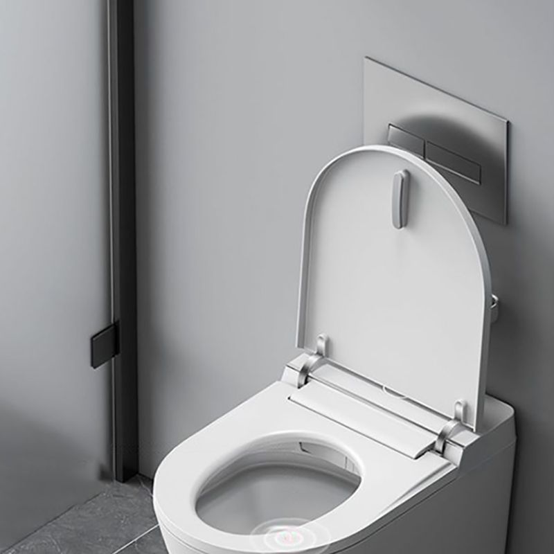 White Smart Toilet Antimicrobial Foot Sensor Elongated Wall Hung Toilet Set Clearhalo 'Bathroom Remodel & Bathroom Fixtures' 'Bidets' 'Home Improvement' 'home_improvement' 'home_improvement_bidets' 'Toilets & Bidets' 1200x1200_d025bdbd-e365-401b-821e-2662c8bd8a6f