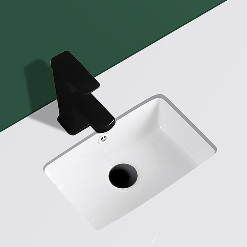 Modern Undermount Vanity Sink Rectangular Porcelain with Overflow Vessel Sink Clearhalo 'Bathroom Remodel & Bathroom Fixtures' 'Bathroom Sinks & Faucet Components' 'Bathroom Sinks' 'bathroom_sink' 'Home Improvement' 'home_improvement' 'home_improvement_bathroom_sink' 1200x1200_d051e177-219c-408a-8c55-0a4e2cadd959
