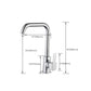 Contemporary One Handle Standard Kitchen Faucet High Arch Water Filler in Chrome Clearhalo 'Home Improvement' 'home_improvement' 'home_improvement_kitchen_faucets' 'Kitchen Faucets' 'Kitchen Remodel & Kitchen Fixtures' 'Kitchen Sinks & Faucet Components' 'kitchen_faucets' 1200x1200_d0524554-a05a-4a20-9fde-79de4885fb07