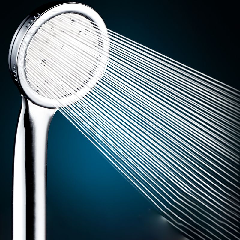 Contemporary Silver Round Shower Head Water Efficient Standard Spray Head Clearhalo 'Bathroom Remodel & Bathroom Fixtures' 'Home Improvement' 'home_improvement' 'home_improvement_shower_heads' 'Shower Heads' 'shower_heads' 'Showers & Bathtubs Plumbing' 'Showers & Bathtubs' 1200x1200_d0525989-c862-46a1-abb6-140049dc76c0