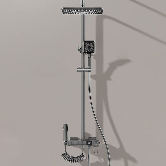 Contemporary Style Shower System Copper Spot Resist Wall Mounted Shower System Clearhalo 'Bathroom Remodel & Bathroom Fixtures' 'Home Improvement' 'home_improvement' 'home_improvement_shower_faucets' 'Shower Faucets & Systems' 'shower_faucets' 'Showers & Bathtubs Plumbing' 'Showers & Bathtubs' 1200x1200_d05c8d4a-33a4-409a-99d5-2d051f02ed0d