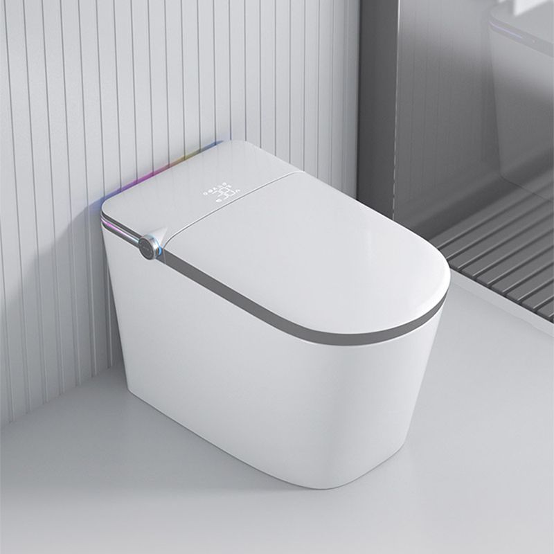Ceramic Antimicrobial Floor Mount Bidet with Warm Air Dryer - 16.14" W Clearhalo 'Bathroom Remodel & Bathroom Fixtures' 'Bidets' 'Home Improvement' 'home_improvement' 'home_improvement_bidets' 'Toilets & Bidets' 1200x1200_d0c95e5e-33e8-4f8b-883e-68191cda15fd