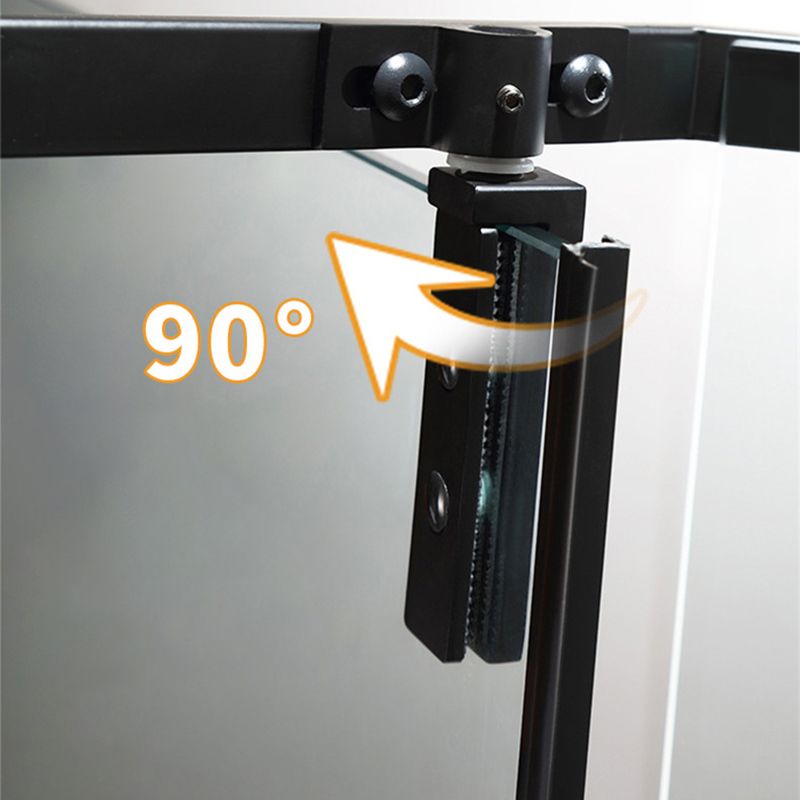 Shower Enclosure Semi-Frameless Single Sliding Neo-Angle Shower Stall Clearhalo 'Bathroom Remodel & Bathroom Fixtures' 'Home Improvement' 'home_improvement' 'home_improvement_shower_stalls_enclosures' 'Shower Stalls & Enclosures' 'shower_stalls_enclosures' 'Showers & Bathtubs' 1200x1200_d0ce26dd-a419-42af-bb11-b9ac44f38dd9