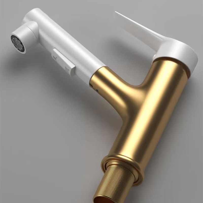 Vessel Sink Faucet Contemporary Pull-out Faucet with Swivel Spout Clearhalo 'Bathroom Remodel & Bathroom Fixtures' 'Bathroom Sink Faucets' 'Bathroom Sinks & Faucet Components' 'bathroom_sink_faucets' 'Home Improvement' 'home_improvement' 'home_improvement_bathroom_sink_faucets' 1200x1200_d0f357f4-6c05-429d-abdc-9bc37e8a2137