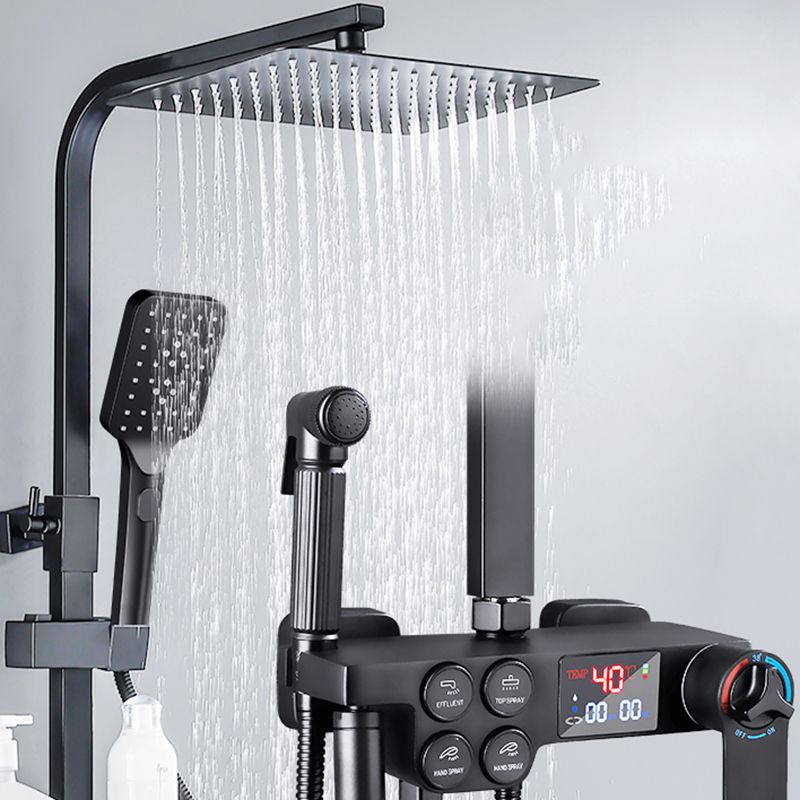 Contemporary Style Shower System Spot Resist Copper Wall Mounted Shower System Clearhalo 'Bathroom Remodel & Bathroom Fixtures' 'Home Improvement' 'home_improvement' 'home_improvement_shower_faucets' 'Shower Faucets & Systems' 'shower_faucets' 'Showers & Bathtubs Plumbing' 'Showers & Bathtubs' 1200x1200_d101b7c9-1aa7-4335-bbff-48b3f859f28c