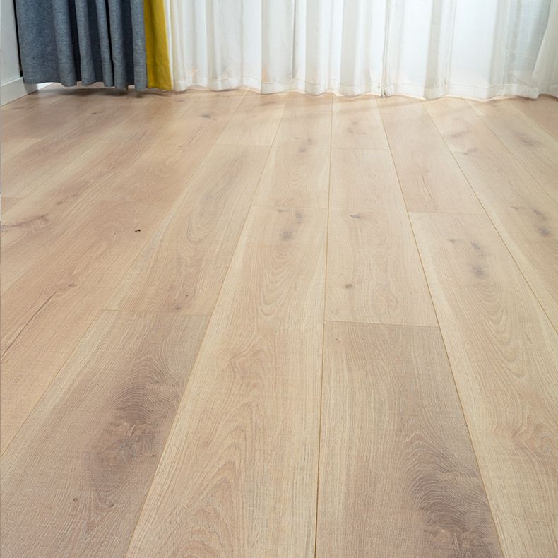 Modern E0 Solid Wood Laminate Flooring in Natural, Click-Lock, Waterproof Clearhalo 'Flooring 'Home Improvement' 'home_improvement' 'home_improvement_laminate_flooring' 'Laminate Flooring' 'laminate_flooring' Walls and Ceiling' 1200x1200_d10b537a-365b-481a-9c61-fbe313c939ac