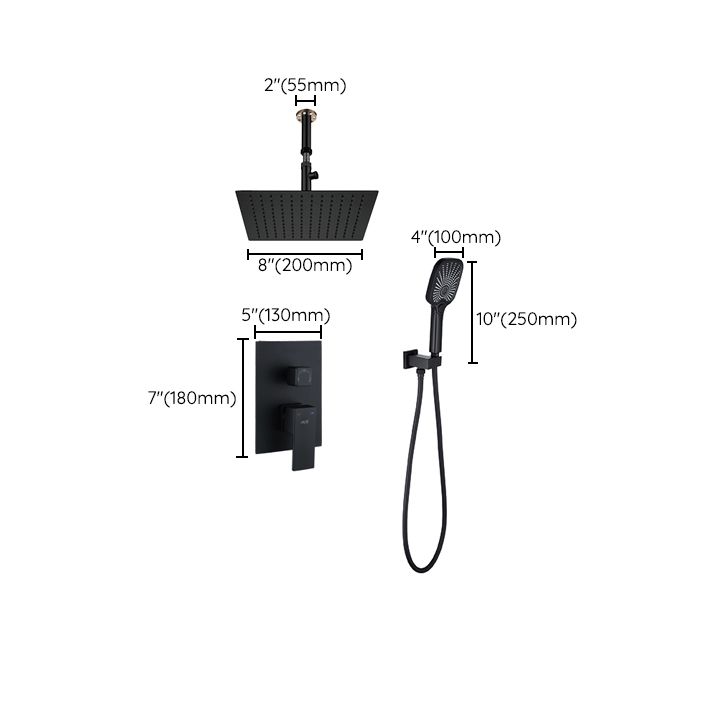 Modern Shower Set Brass Square Temperature Control Shower System Clearhalo 'Bathroom Remodel & Bathroom Fixtures' 'Home Improvement' 'home_improvement' 'home_improvement_shower_faucets' 'Shower Faucets & Systems' 'shower_faucets' 'Showers & Bathtubs Plumbing' 'Showers & Bathtubs' 1200x1200_d10c654e-b9e6-40f8-a43b-450e9b7368bd