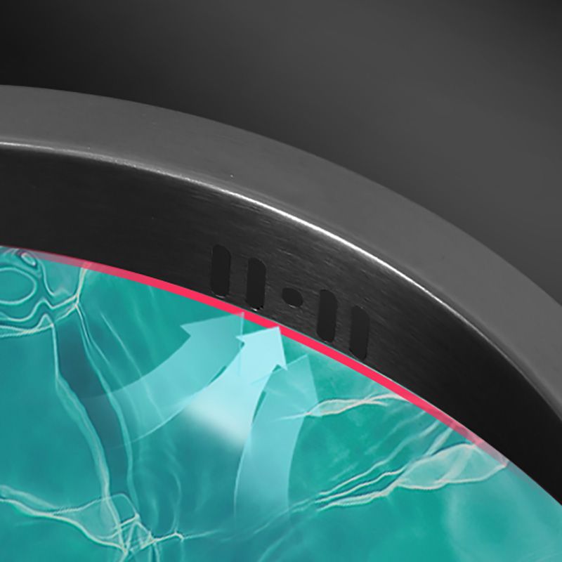 Single Bowl Kitchen Sink Stainless Steel Round Sink with Drain Assembly Clearhalo 'Home Improvement' 'home_improvement' 'home_improvement_kitchen_sinks' 'Kitchen Remodel & Kitchen Fixtures' 'Kitchen Sinks & Faucet Components' 'Kitchen Sinks' 'kitchen_sinks' 1200x1200_d11c8f03-07a6-4b41-9993-231056185810