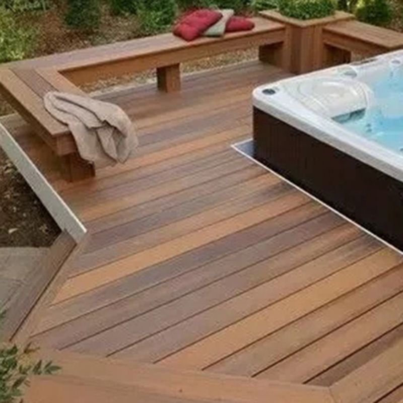 Deck Plank Interlocking Wood Stripe Pattern Outdoor Flooring Deck Plank 5-Pack Clearhalo 'Home Improvement' 'home_improvement' 'home_improvement_outdoor_deck_tiles_planks' 'Outdoor Deck Tiles & Planks' 'Outdoor Flooring & Tile' 'Outdoor Remodel' 'outdoor_deck_tiles_planks' 1200x1200_d12e3903-8531-4d39-af78-365941262082