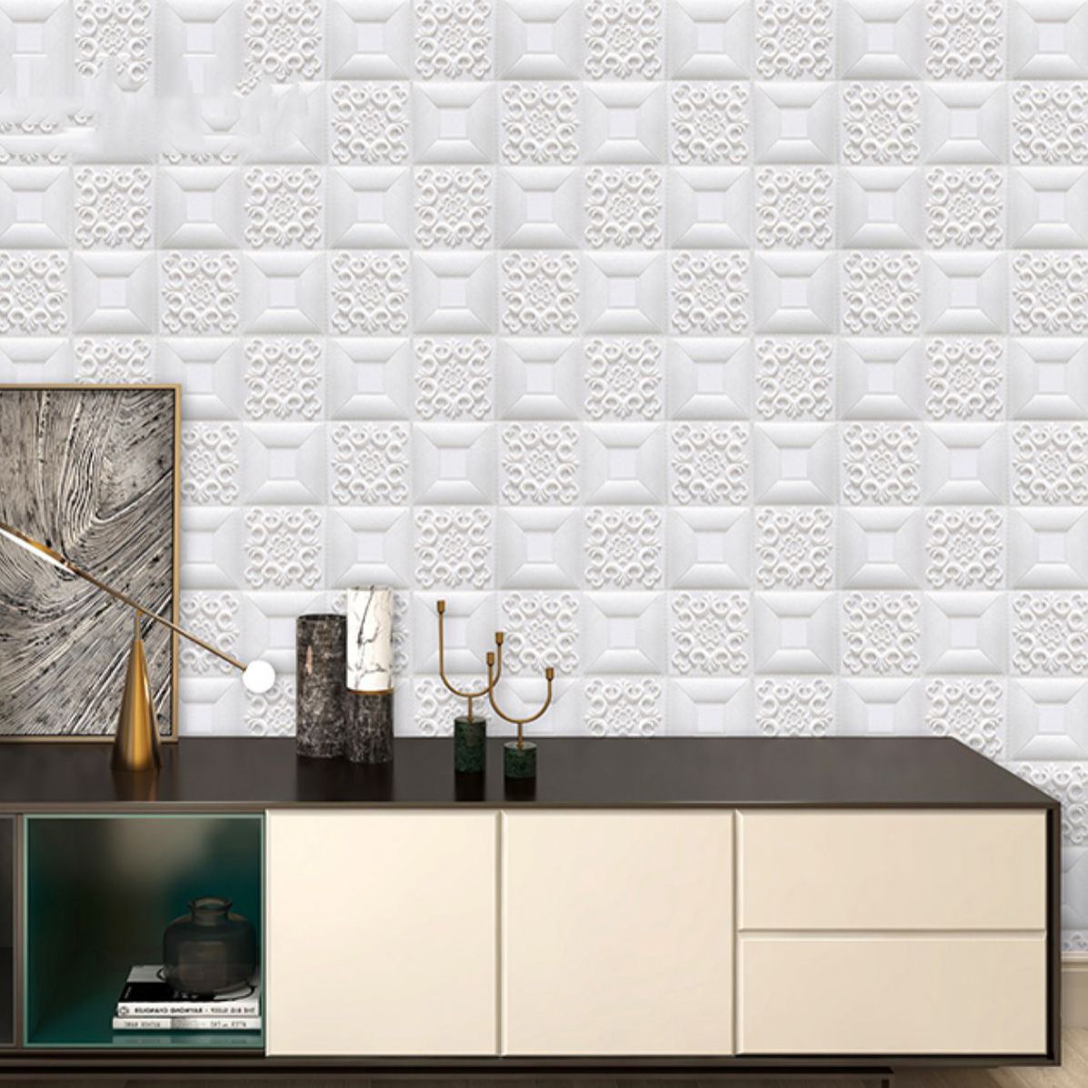 Gorgeous Style Wall Plank 3D Print Bathroom Living Room Wall Panels Set of 100 Clearhalo 'Flooring 'Home Improvement' 'home_improvement' 'home_improvement_wall_paneling' 'Wall Paneling' 'wall_paneling' 'Walls & Ceilings' Walls and Ceiling' 1200x1200_d12e6e82-cf06-49ef-b57d-9cd5a9def68e