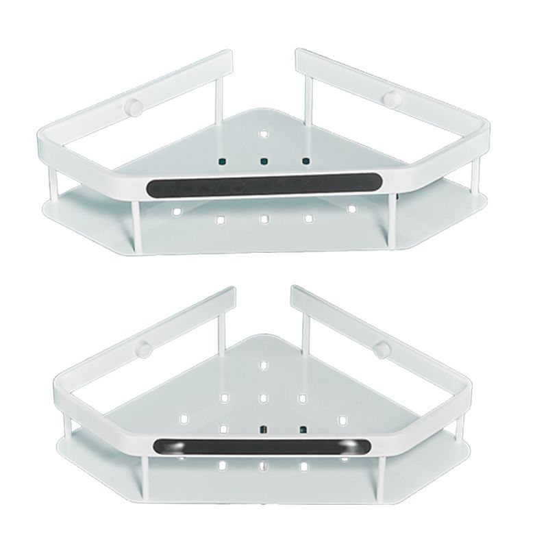 Matte White 3-Piece Modern Bathroom Accessory Set, Bath Shelf Clearhalo 'Bathroom Hardware Sets' 'Bathroom Hardware' 'Bathroom Remodel & Bathroom Fixtures' 'bathroom_hardware_sets' 'Home Improvement' 'home_improvement' 'home_improvement_bathroom_hardware_sets' 1200x1200_d130ab05-7c88-4401-81a8-43fa5e459129