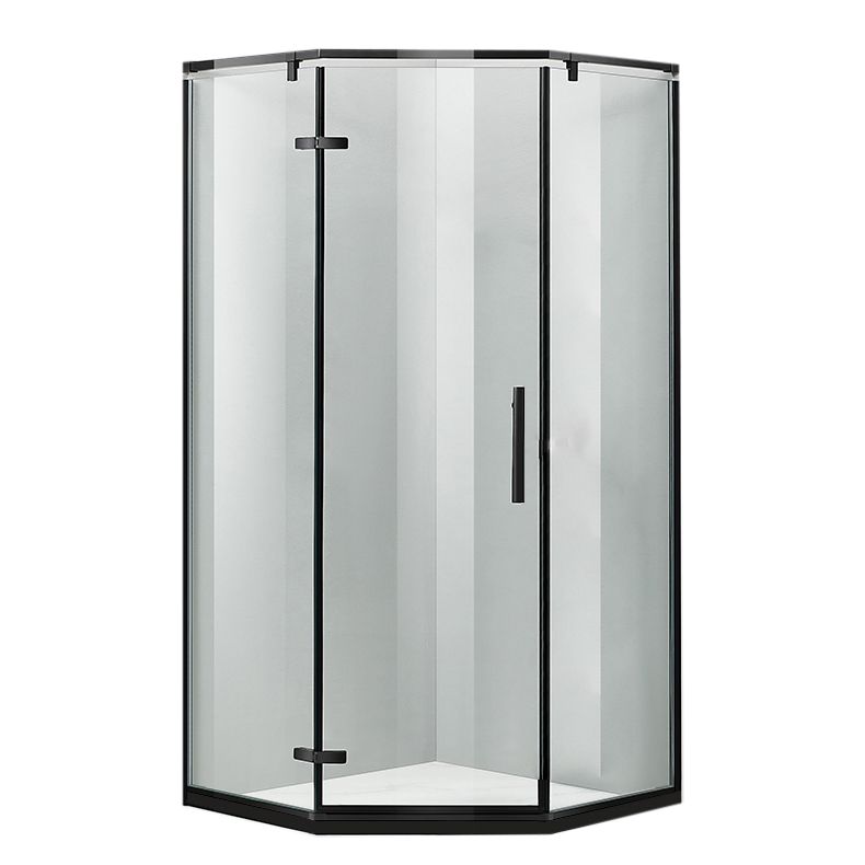 Modern Style Neo-Angle Shower Enclosure Clear Glass Framed Shower Stall Clearhalo 'Bathroom Remodel & Bathroom Fixtures' 'Home Improvement' 'home_improvement' 'home_improvement_shower_stalls_enclosures' 'Shower Stalls & Enclosures' 'shower_stalls_enclosures' 'Showers & Bathtubs' 1200x1200_d135b3e3-9dcf-4deb-966f-285038101257