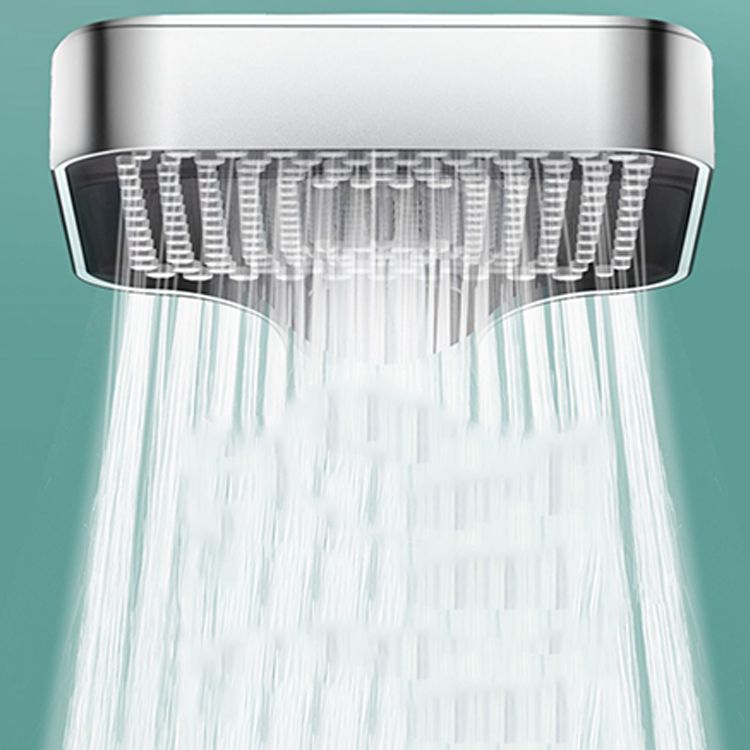 Contemporary Rectangular Hand Shower Adjustable Spray Pattern Showerhead Clearhalo 'Bathroom Remodel & Bathroom Fixtures' 'Home Improvement' 'home_improvement' 'home_improvement_shower_heads' 'Shower Heads' 'shower_heads' 'Showers & Bathtubs Plumbing' 'Showers & Bathtubs' 1200x1200_d16c7d51-9d28-4f02-bd46-f7c873463922