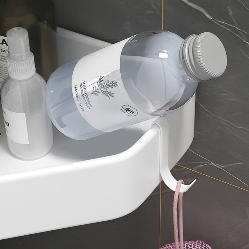 Black/White Bathroom Set Modern 1/2/3 - Piece Anti-rust Bath Shelf Clearhalo 'Bathroom Hardware Sets' 'Bathroom Hardware' 'Bathroom Remodel & Bathroom Fixtures' 'bathroom_hardware_sets' 'Home Improvement' 'home_improvement' 'home_improvement_bathroom_hardware_sets' 1200x1200_d1910b06-67bd-4e3c-aa98-84967e97d38e