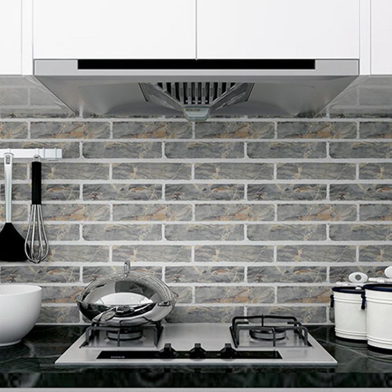 Peel & Stick Tile Square Stain Resistant Plastic Peel and Stick Tiles for Kitchen 20 Pack Clearhalo 'Flooring 'Home Improvement' 'home_improvement' 'home_improvement_peel_stick_blacksplash' 'Peel & Stick Backsplash Tile' 'peel_stick_blacksplash' 'Walls & Ceilings' Walls and Ceiling' 1200x1200_d19e4806-ccf5-4ae2-a49e-dea88dedaf0e