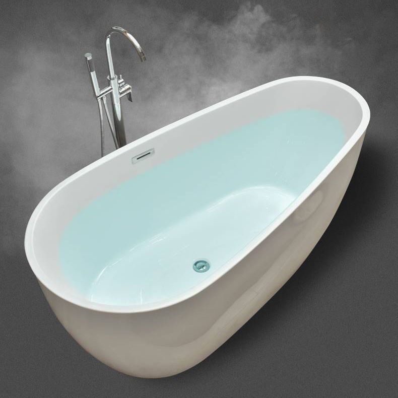 Center Modern Bathtub Freestanding Acrylic Soaking White Bath Clearhalo 'Bathroom Remodel & Bathroom Fixtures' 'Bathtubs' 'Home Improvement' 'home_improvement' 'home_improvement_bathtubs' 'Showers & Bathtubs' 1200x1200_d1bf72a8-2029-4220-aeb5-559dde3b41d7