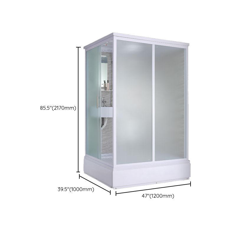 Framed Corner Shower Enclosure Rectangle Shower Enclosure with Faucet Included Clearhalo 'Bathroom Remodel & Bathroom Fixtures' 'Home Improvement' 'home_improvement' 'home_improvement_shower_stalls_enclosures' 'Shower Stalls & Enclosures' 'shower_stalls_enclosures' 'Showers & Bathtubs' 1200x1200_d1c444df-869e-414e-ba45-0f5726093b6c