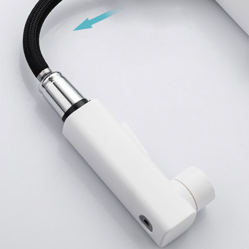 Lever Handle Faucet Pull-out Vessel Sink Faucet with Swivel Spout Clearhalo 'Bathroom Remodel & Bathroom Fixtures' 'Bathroom Sink Faucets' 'Bathroom Sinks & Faucet Components' 'bathroom_sink_faucets' 'Home Improvement' 'home_improvement' 'home_improvement_bathroom_sink_faucets' 1200x1200_d1d4192b-2bfb-4f9f-b732-248a4ce445c1