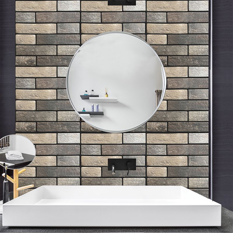 Modern Matte Peel and Stick Tile Rectangular PVC Subway Tile for Bathroom Clearhalo 'Flooring 'Home Improvement' 'home_improvement' 'home_improvement_peel_stick_blacksplash' 'Peel & Stick Backsplash Tile' 'peel_stick_blacksplash' 'Walls & Ceilings' Walls and Ceiling' 1200x1200_d1d8f5c9-066b-4ff2-9dfc-33eb68e08339