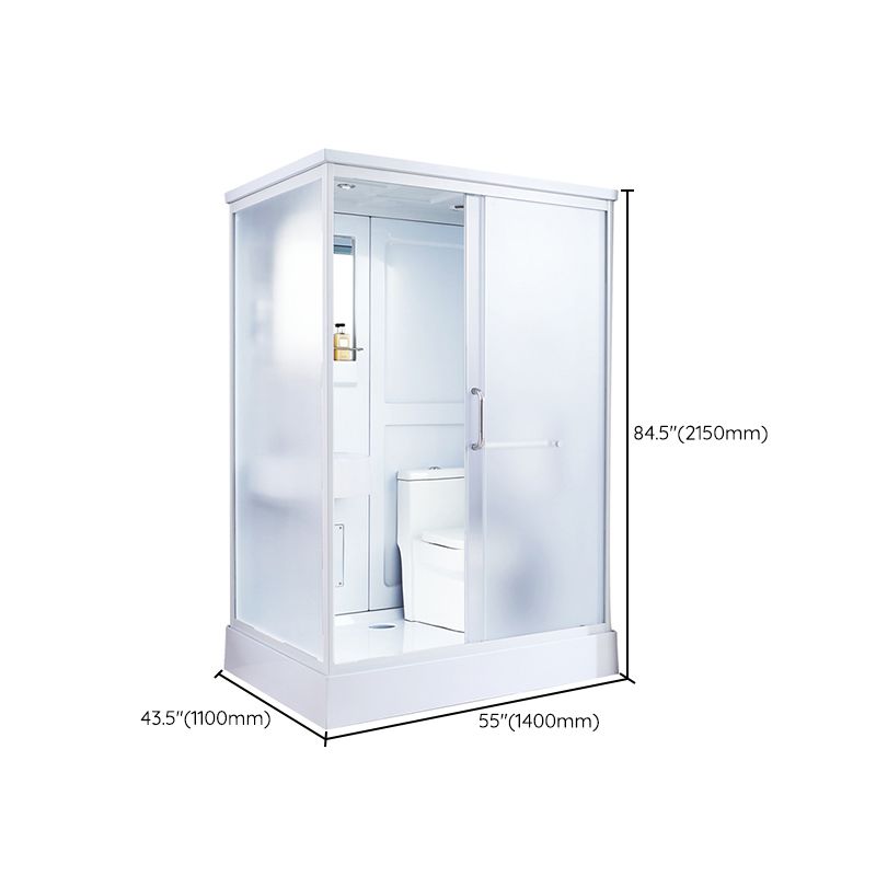 Modern Frosted Shower Stall Rectangle Tempered Shower Stall for Bathroom Clearhalo 'Bathroom Remodel & Bathroom Fixtures' 'Home Improvement' 'home_improvement' 'home_improvement_shower_stalls_enclosures' 'Shower Stalls & Enclosures' 'shower_stalls_enclosures' 'Showers & Bathtubs' 1200x1200_d1df20e1-ed80-442e-a918-af4229ad1dd0