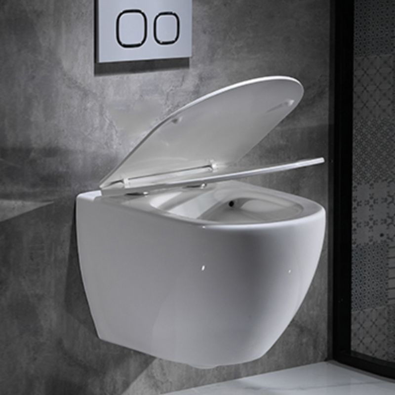 Modern Ceramic Flush Toilet Wall Hung White Toilet Bowl for Washroom Clearhalo 'Bathroom Remodel & Bathroom Fixtures' 'Home Improvement' 'home_improvement' 'home_improvement_toilets' 'Toilets & Bidets' 'Toilets' 1200x1200_d1f08d55-7b2f-4bb3-9762-80a372aad397