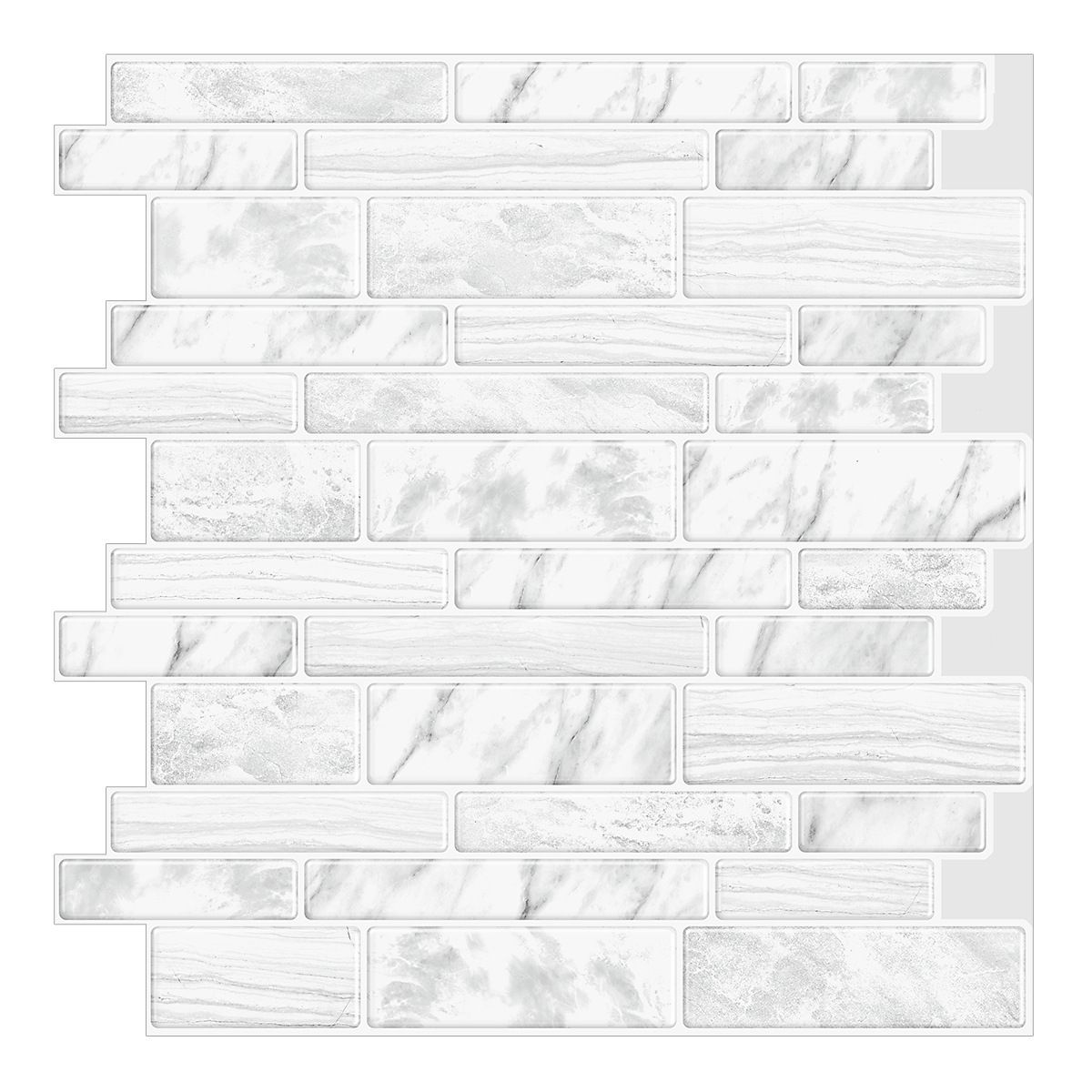 Square Peel & Stick Tile Stone Composite Subway Tile for Backsplash Wall Clearhalo 'Flooring 'Home Improvement' 'home_improvement' 'home_improvement_peel_stick_blacksplash' 'Peel & Stick Backsplash Tile' 'peel_stick_blacksplash' 'Walls & Ceilings' Walls and Ceiling' 1200x1200_d1fb0404-a5c0-4307-b519-00ad8f2f889c