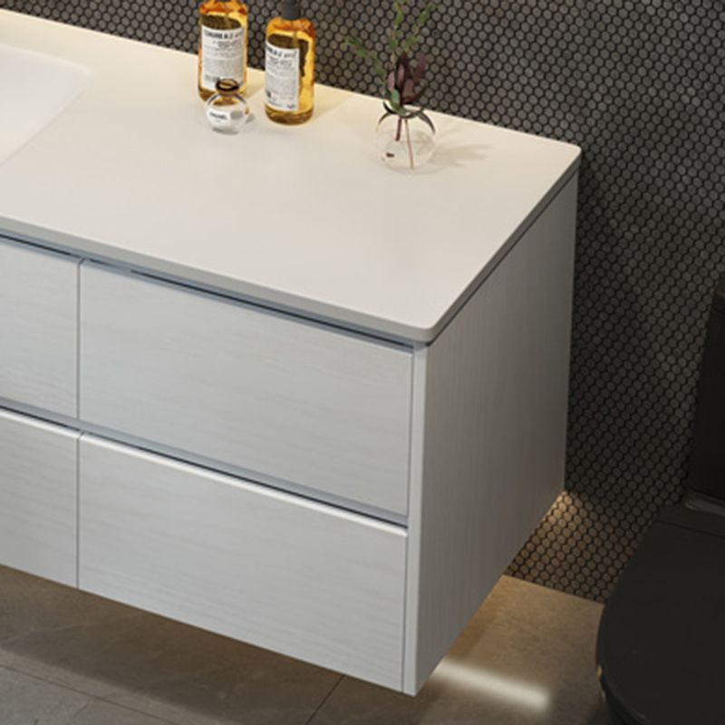 Wall Mount Sink Included Sink Vanity with Mirror Faucet for Bathroom Clearhalo 'Bathroom Remodel & Bathroom Fixtures' 'Bathroom Vanities' 'bathroom_vanities' 'Home Improvement' 'home_improvement' 'home_improvement_bathroom_vanities' 1200x1200_d22f63be-8033-4dad-aa8e-3f346e6aee3d