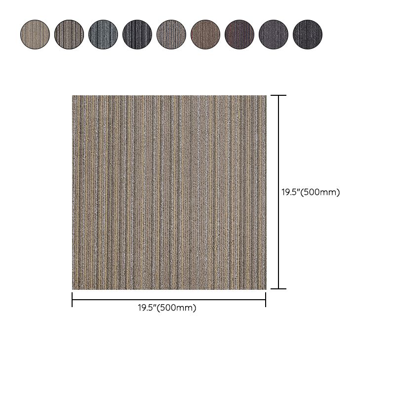 Level Loop Carpet Tile Dark Color Non-Skid Self Adhesive Indoor Carpet Tiles Clearhalo 'Carpet Tiles & Carpet Squares' 'carpet_tiles_carpet_squares' 'Flooring 'Home Improvement' 'home_improvement' 'home_improvement_carpet_tiles_carpet_squares' Walls and Ceiling' 1200x1200_d23a0c0d-75d2-4728-871e-a70ac7eb6533
