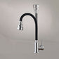 Modern 1-Handle 1-Hole Faucets 304 Stainless Steel Black and White Faucets Clearhalo 'Home Improvement' 'home_improvement' 'home_improvement_kitchen_faucets' 'Kitchen Faucets' 'Kitchen Remodel & Kitchen Fixtures' 'Kitchen Sinks & Faucet Components' 'kitchen_faucets' 1200x1200_d257fef4-feab-4b3a-864f-e8123ff121e1