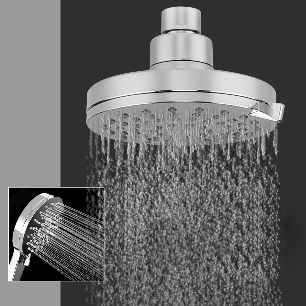 Shower Head Rain Fall 3-Jet Handheld Bathroom Wall-Mounted Shower Head Clearhalo 'Bathroom Remodel & Bathroom Fixtures' 'Home Improvement' 'home_improvement' 'home_improvement_shower_heads' 'Shower Heads' 'shower_heads' 'Showers & Bathtubs Plumbing' 'Showers & Bathtubs' 1200x1200_d260660e-ea95-497c-9fb9-a0f86719b827