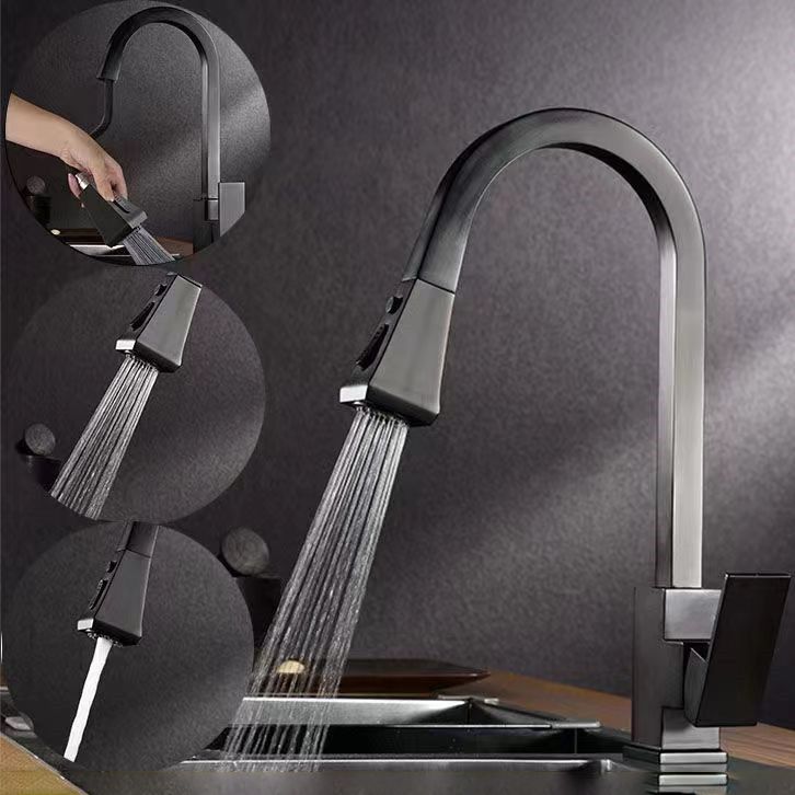 Traditional 1-Handle Faucet Copper with Pull out Sprayer with Water Dispenser Faucet Clearhalo 'Home Improvement' 'home_improvement' 'home_improvement_kitchen_faucets' 'Kitchen Faucets' 'Kitchen Remodel & Kitchen Fixtures' 'Kitchen Sinks & Faucet Components' 'kitchen_faucets' 1200x1200_d264dd7f-6d16-4584-8efe-30a798bac674