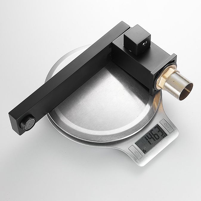 Modern Deck Mounted Metal Freestanding Tub Filler Low Arc Freestanding Faucet with Hose Clearhalo 'Bathroom Remodel & Bathroom Fixtures' 'Bathtub Faucets' 'bathtub_faucets' 'Home Improvement' 'home_improvement' 'home_improvement_bathtub_faucets' 1200x1200_d27643d4-3842-4c74-9ef4-b8deeb1443ed