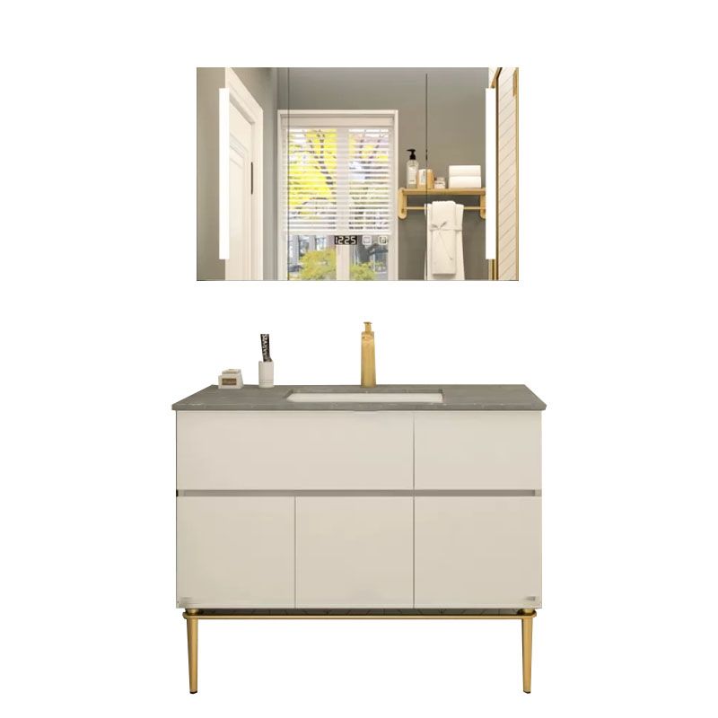 Modern Bathroom Vanity Set Limestone Top with Drawers and Basin Clearhalo 'Bathroom Remodel & Bathroom Fixtures' 'Bathroom Vanities' 'bathroom_vanities' 'Home Improvement' 'home_improvement' 'home_improvement_bathroom_vanities' 1200x1200_d27a3d7d-a5dd-44d1-833a-10a65c073b4e