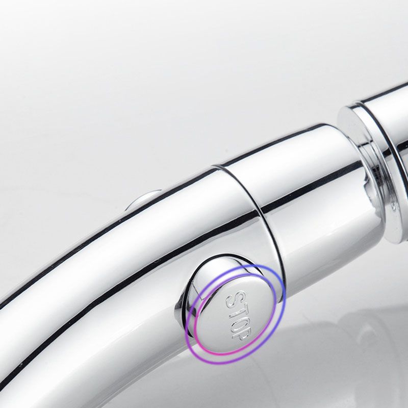 Contemporary Shower Combo Handheld Shower Head Plastic Wall-Mount Round Shower Head Combo Clearhalo 'Bathroom Remodel & Bathroom Fixtures' 'Home Improvement' 'home_improvement' 'home_improvement_shower_heads' 'Shower Heads' 'shower_heads' 'Showers & Bathtubs Plumbing' 'Showers & Bathtubs' 1200x1200_d288edfb-29cc-45c3-9b42-cf0c0014d395