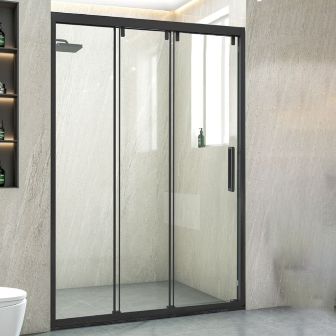 Frame Transparent Shower Doors Pivot Tempered Shower Bath Door Clearhalo 'Bathroom Remodel & Bathroom Fixtures' 'Home Improvement' 'home_improvement' 'home_improvement_shower_tub_doors' 'Shower and Tub Doors' 'shower_tub_doors' 'Showers & Bathtubs' 1200x1200_d29a4a9c-cdd3-4a61-94f9-9745192763e9