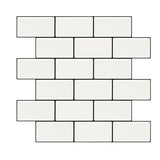 White Subway Tile Water-resistant PVC Peel & Stick Tile for Backsplash Wall Clearhalo 'Flooring 'Home Improvement' 'home_improvement' 'home_improvement_peel_stick_blacksplash' 'Peel & Stick Backsplash Tile' 'peel_stick_blacksplash' 'Walls & Ceilings' Walls and Ceiling' 1200x1200_d2a3572c-cc35-4113-b6ee-62960bc389a9