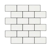 White Subway Tile Water-resistant PVC Peel & Stick Tile for Backsplash Wall Clearhalo 'Flooring 'Home Improvement' 'home_improvement' 'home_improvement_peel_stick_blacksplash' 'Peel & Stick Backsplash Tile' 'peel_stick_blacksplash' 'Walls & Ceilings' Walls and Ceiling' 1200x1200_d2a3572c-cc35-4113-b6ee-62960bc389a9