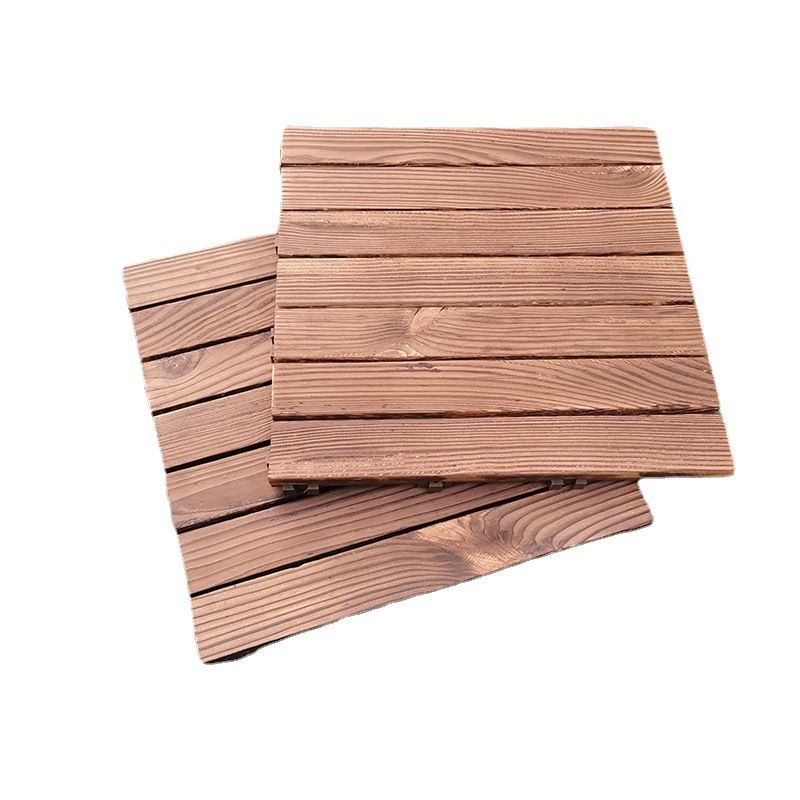 7-Slat Square Wood Floor Tiles Snapping Installation Outdoor Flooring Tiles Clearhalo 'Home Improvement' 'home_improvement' 'home_improvement_outdoor_deck_tiles_planks' 'Outdoor Deck Tiles & Planks' 'Outdoor Flooring & Tile' 'Outdoor Remodel' 'outdoor_deck_tiles_planks' 1200x1200_d2a422fa-9d18-47db-9917-69ea9fc4bde2
