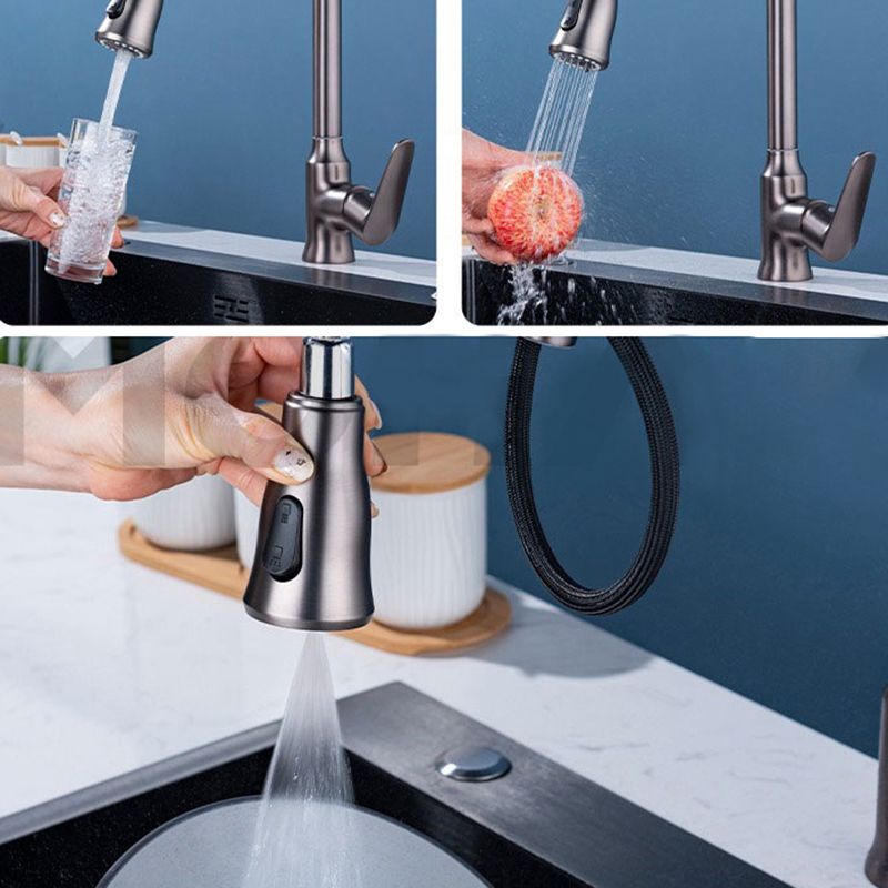 Modern 1-Handle Faucet with Pull out Sprayer with Water Dispenser Copper Faucet Clearhalo 'Home Improvement' 'home_improvement' 'home_improvement_kitchen_faucets' 'Kitchen Faucets' 'Kitchen Remodel & Kitchen Fixtures' 'Kitchen Sinks & Faucet Components' 'kitchen_faucets' 1200x1200_d2aec8dd-79a2-4682-ba7f-6768a85571e8