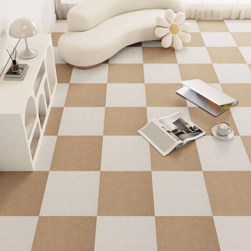 Modern Carpet Tile Loose Lay Checkered Carpet Floor Tile for Living Room Clearhalo 'Carpet Tiles & Carpet Squares' 'carpet_tiles_carpet_squares' 'Flooring 'Home Improvement' 'home_improvement' 'home_improvement_carpet_tiles_carpet_squares' Walls and Ceiling' 1200x1200_d2de826f-7834-4061-b0b9-bb2be024c785