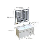 Modern Wall Mount Bathroom Sink Vanity with Faucet Sink Mirror Clearhalo 'Bathroom Remodel & Bathroom Fixtures' 'Bathroom Vanities' 'bathroom_vanities' 'Home Improvement' 'home_improvement' 'home_improvement_bathroom_vanities' 1200x1200_d31120ea-dd85-4da4-95bb-49119a784f44