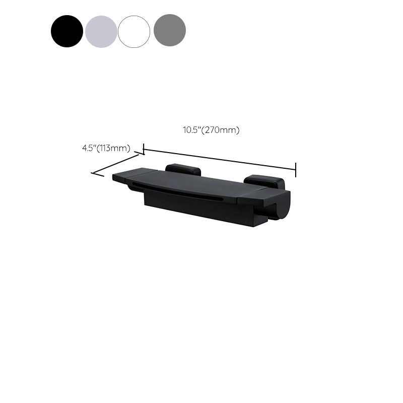 Contemporary Bathroom Faucet Wall Mounted Copper Fixed Clawfoot Tub Faucet Clearhalo 'Bathroom Remodel & Bathroom Fixtures' 'Bathtub Faucets' 'bathtub_faucets' 'Home Improvement' 'home_improvement' 'home_improvement_bathtub_faucets' 1200x1200_d33af326-338a-4342-a03a-ff9381b04300