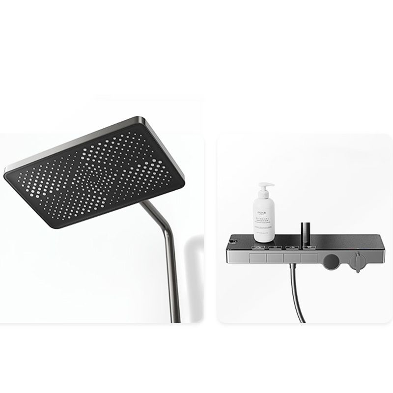 Modern Shower Set Slide Bar Handheld Shower Head Wall Mounted Shower System Clearhalo 'Bathroom Remodel & Bathroom Fixtures' 'Home Improvement' 'home_improvement' 'home_improvement_shower_faucets' 'Shower Faucets & Systems' 'shower_faucets' 'Showers & Bathtubs Plumbing' 'Showers & Bathtubs' 1200x1200_d3426680-5251-428f-ac5c-819e47710b79