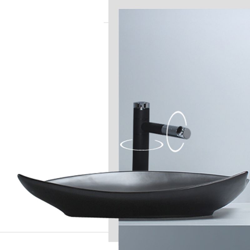 Modern Vessel Bathroom Sink Specialty with Basin Vessel Sink(Not Included Faucet) Clearhalo 'Bathroom Remodel & Bathroom Fixtures' 'Bathroom Sinks & Faucet Components' 'Bathroom Sinks' 'bathroom_sink' 'Home Improvement' 'home_improvement' 'home_improvement_bathroom_sink' 1200x1200_d35b8262-09d1-4915-9bf0-dd63bf569c2e