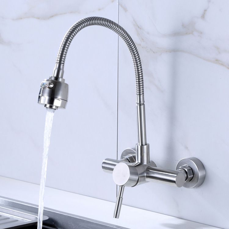 Modern Faucet 1-Handle 2-Hole Single Level Low Profile Pot Filler Faucet Clearhalo 'Home Improvement' 'home_improvement' 'home_improvement_kitchen_faucets' 'Kitchen Faucets' 'Kitchen Remodel & Kitchen Fixtures' 'Kitchen Sinks & Faucet Components' 'kitchen_faucets' 1200x1200_d368b32f-6157-4eb3-b66d-fbd9b179745c