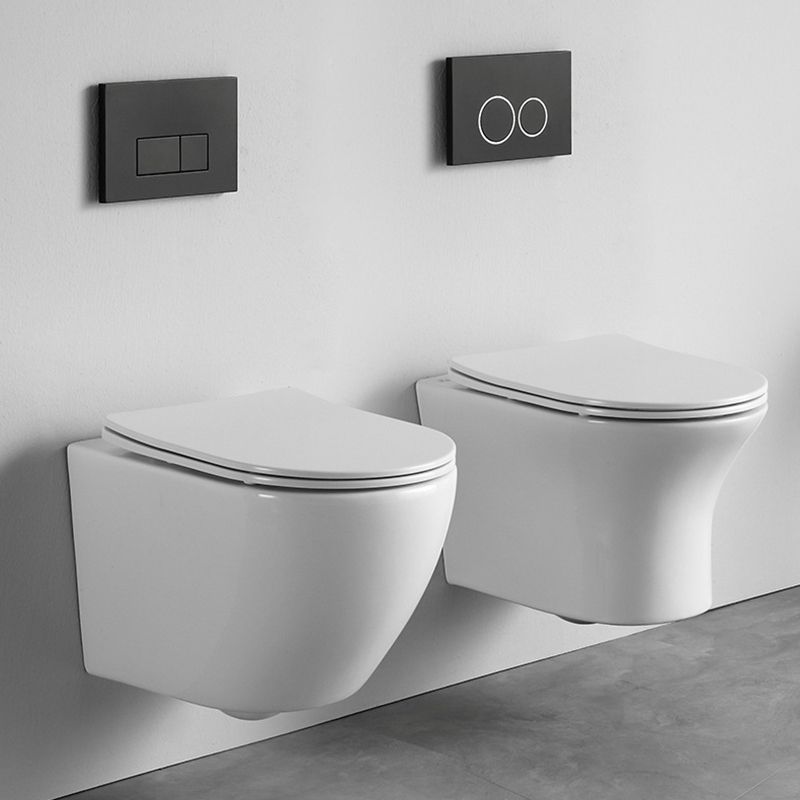 Contemporary All-In-One Flush Toilet Wall Mount Porcelain Urine Toilet Clearhalo 'Bathroom Remodel & Bathroom Fixtures' 'Home Improvement' 'home_improvement' 'home_improvement_toilets' 'Toilets & Bidets' 'Toilets' 1200x1200_d392e491-8c32-4c5d-9321-59e2583a63b3