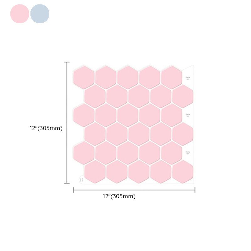 Peel and Stick Tiles Solid Color Hexagonal Scratch Resistant Peel and Stick Tiles Clearhalo 'Flooring 'Home Improvement' 'home_improvement' 'home_improvement_peel_stick_blacksplash' 'Peel & Stick Backsplash Tile' 'peel_stick_blacksplash' 'Walls & Ceilings' Walls and Ceiling' 1200x1200_d3a35ae4-3ab7-4280-908a-ee6a4d97fc1c