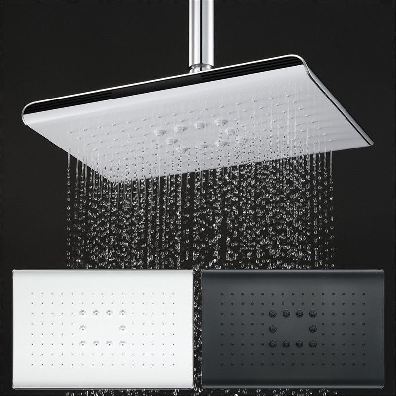 Rectangle Fixed Shower Head Traditional Ceiling Mounted Shower Head Clearhalo 'Bathroom Remodel & Bathroom Fixtures' 'Home Improvement' 'home_improvement' 'home_improvement_shower_heads' 'Shower Heads' 'shower_heads' 'Showers & Bathtubs Plumbing' 'Showers & Bathtubs' 1200x1200_d3b641e2-6ce0-431c-872f-a6f6f037b461